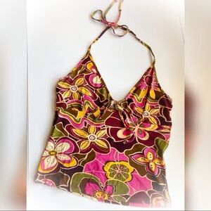 Floral Halter Top - Multicolor
